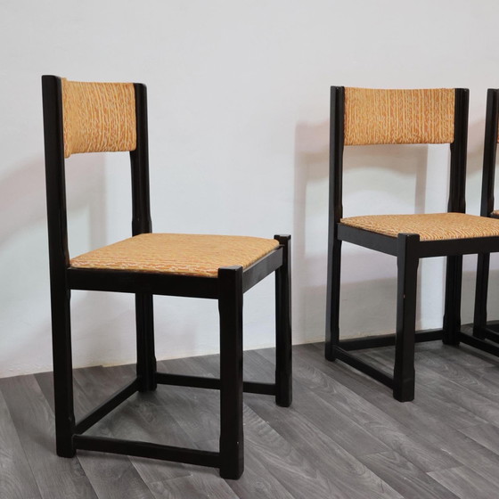 Image 1 of Dining Set 4 Chairs 70s Design Vintage Modern Antiques