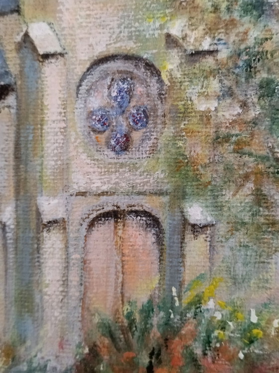 Painting, classic, rural landscape, church – Art, Wood, Canvas (photo 4 of 13)