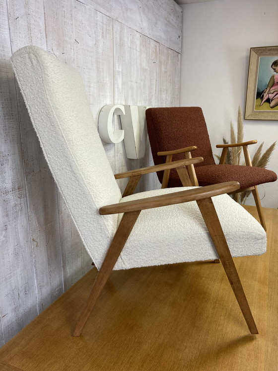 Image 1 of Ensemble De  2 Fauteuils Bouclettes 60'S