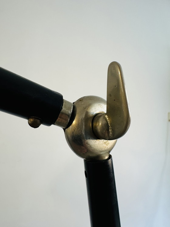 Image 1 of NO. 12 SUN SERIES (ZONNESERIE) FLOOR LAMP BY H. BUSQUET FOR HALA ZEIST, THE NETHERLANDS, 1950s