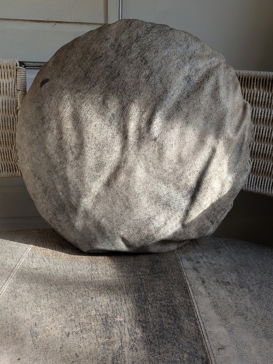 Curved Loveseats with metal frame and woven backrest, Textile, Grey, Modern (photo 5 of 9)