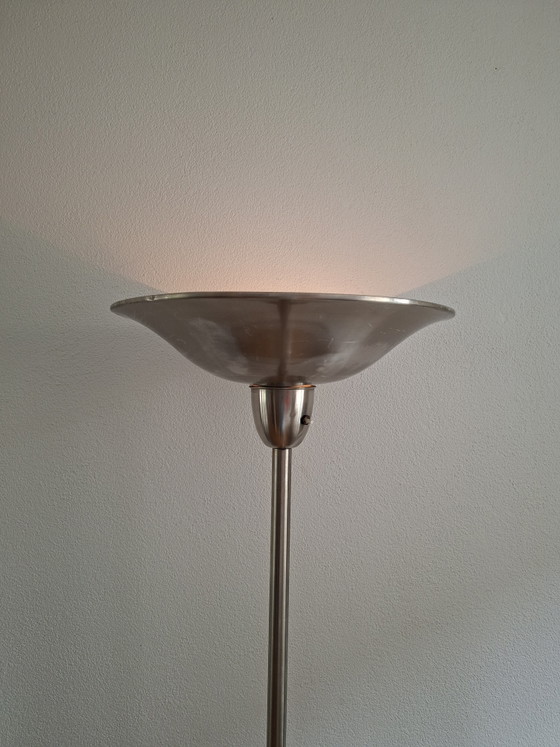 Art Deco Stijl Staande Lamp – Vloerlampen, Metal, Brass (photo 5 of 5)