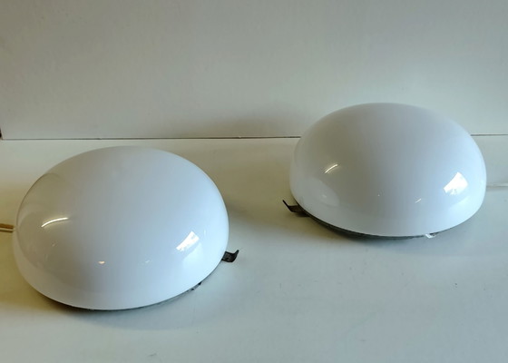 Plafoniera o Applique a Globo Opalino XL - metà del XX secolo – Plafoniere, Vetro (photo 2 of 8)