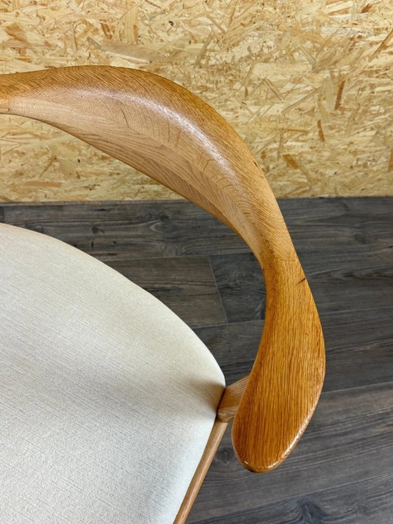 Chaise en Chêne des Années 60 70 Chaise de Salle à Manger Fauteuil d'Erik Kirkegaard Modèle 49 (photo 18 of 18)