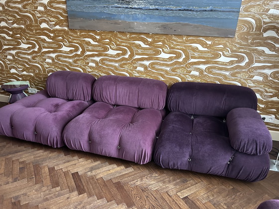 Image 1 of B&B Italia 'Camaleonda' sofa purple shades 3-seater + Ottoman