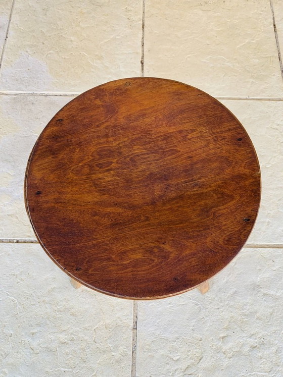 Sgabello vintage in legno curvato di Baumann, circa anni '50 – Sgabelli (photo 4 of 21)