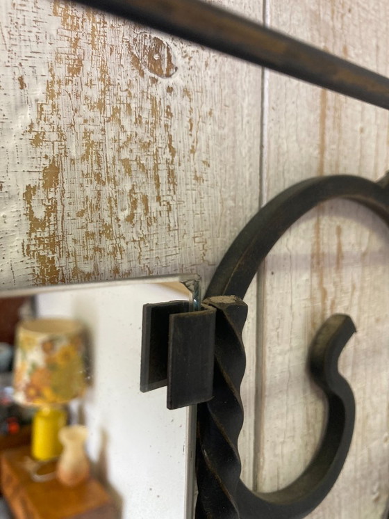 Image 1 of Wrought iron wall-mounted coat rack