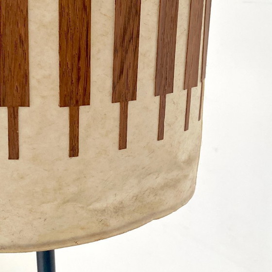 Image 1 of Lampadaire scandinave vintage 1960's teck et placage de teck
