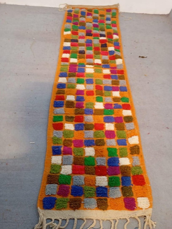 Image 1 of Tapis berbères multicolores en laine 300cmx100cm