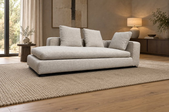 NUOVO Minotti Powell Chaise longue Ecru + GARANZIA, Tessile, Altro, Beige, Modern (foto 2 di 10)