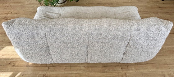 Image 1 of Ligne Roset Togo 3 Seater Sofa Bouclé Fabric Chalk White