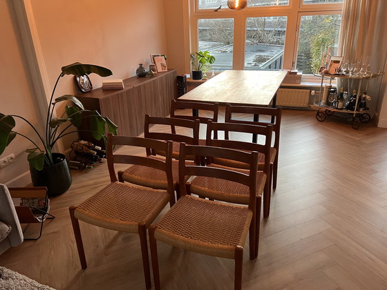 Image 1 of 6 Niels Otto Møller stoelen model 84 perfecte staat 