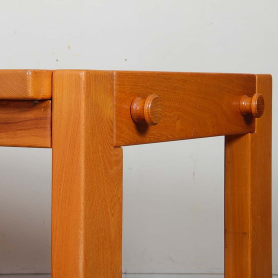 Image 1 of Table de Repas en Orme Massif pour Maison Regain, 1980