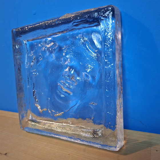 Image 1 of Val Saint-Lambert René Julien Visage, œuvre d'art en verre