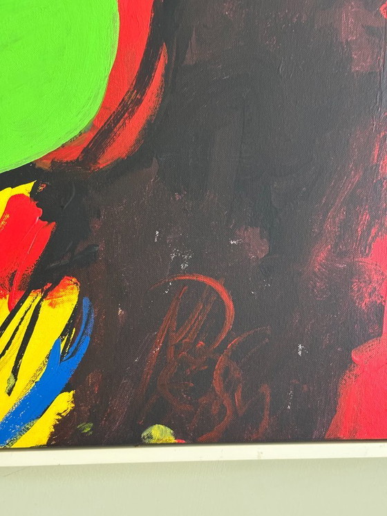 Image 1 of Kiss, pintura estilo Herman Brood