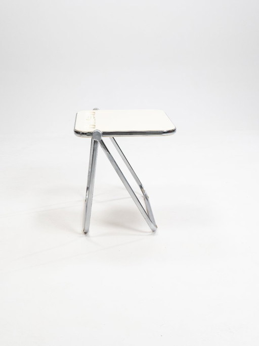 Vintage Beige Platone Folding Desk by Giancarlo Piretti for Anonima Castelli, 1970s