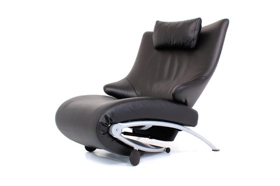 Image 1 of come nuova WK Wohnen sedia / poltrona relax multifunzionale SOLO del Prof. Heiliger, in pelle con struttura in argento, prezzo d