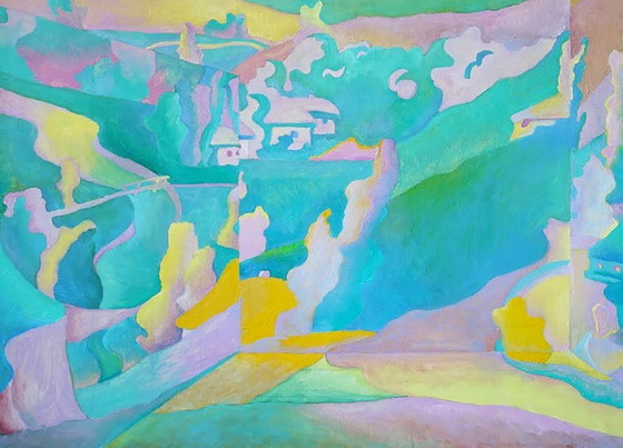 Original Oil Painting Modern Art Landscape – Paintings & Drawings, Canvas (photo 6 of 7)