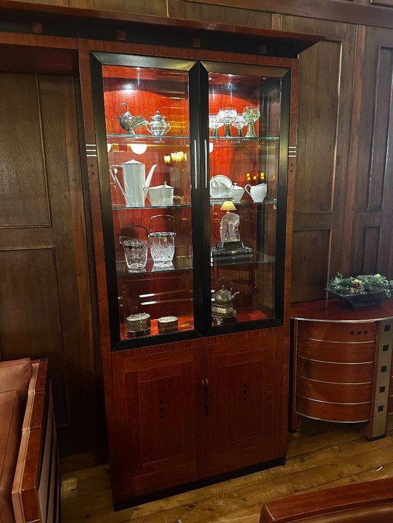 Image 1 of Schuitema Decoforma Display Cabinet - Exclusive Bubinga Wood & Ebony Details