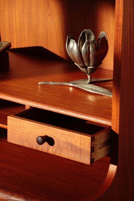 Image 1 of Vintage Scandinavische teakhouten secretaire - MSE Mobler (1960)