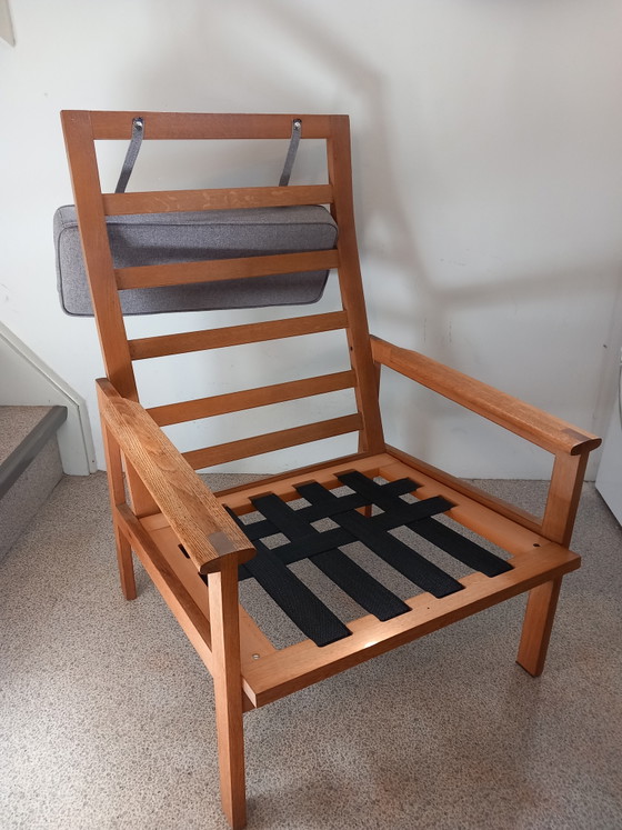Image 1 of Illum Wikkelsø Capella vintage design fauteuil voor Niels Eilersen 60's 