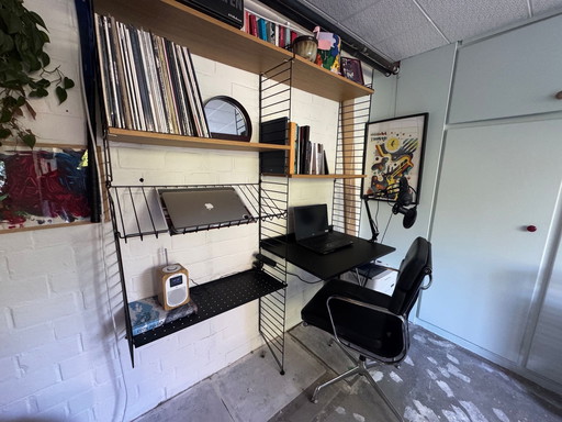 String shelves + desk