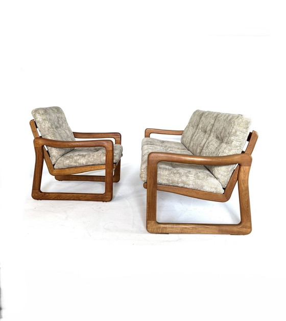 Image 1 of Poltrona vintage + divano a 3 posti, Holstebro Møbelfabrik '80