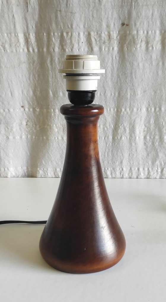 Image 1 of Scandinavian Style Solid Wood Table Lamp - Mid-20th Century