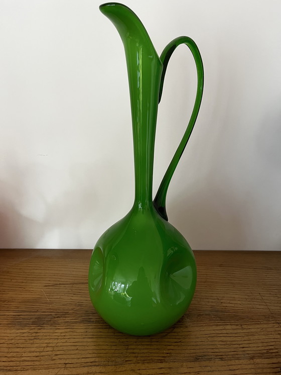 Image 1 of Vintage Opaline vaas / karaf