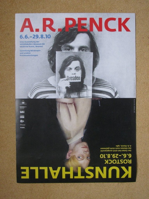 Cartel excepcional de la exposición A.R. PENCK