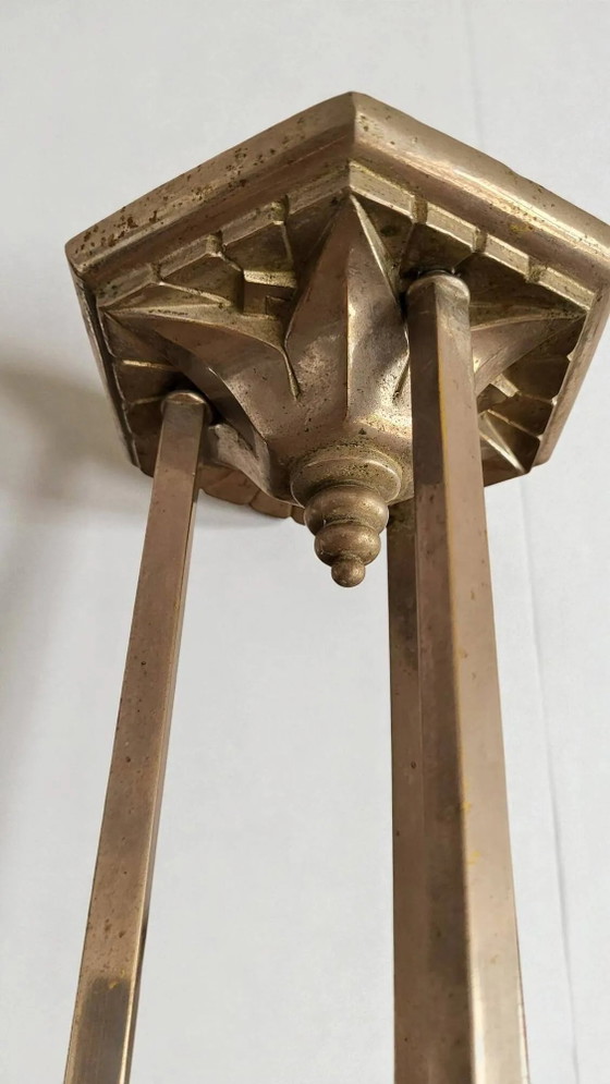 Art Deco Kronleuchter von Muller Frères Lunéville, 1930 – Crystal, Glass (photo 18 of 18)