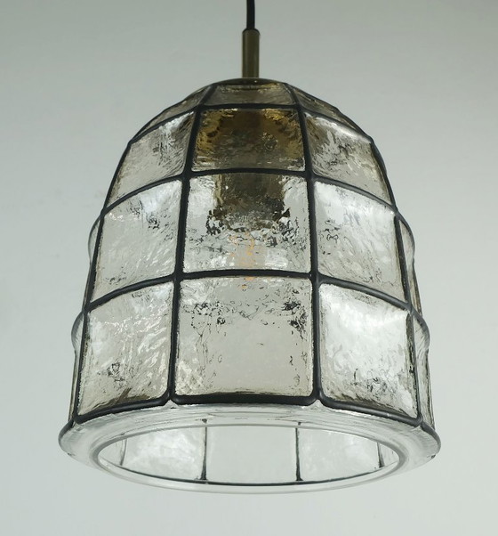 Image 1 of glashuette limburg lampada a sospensione anni '60-'70 lampada a sospensione in vetro modello 4184