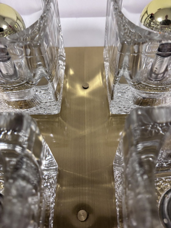 Lampada da Soffitto e Parete Vintage Peill & Putzler "Ice Cube" 1970 – Plafoniere, Glass (photo 11 of 13)