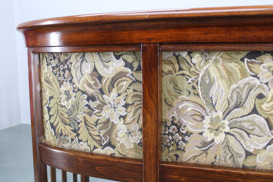 Image 1 of Josef Hoffmann Variation of Art Nouveau "Fledermaus" Sofa