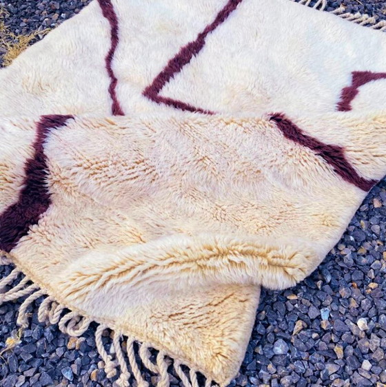 Image 1 of Tappeto Beni Ouarain in lana autentica 200 cm x 150 cm