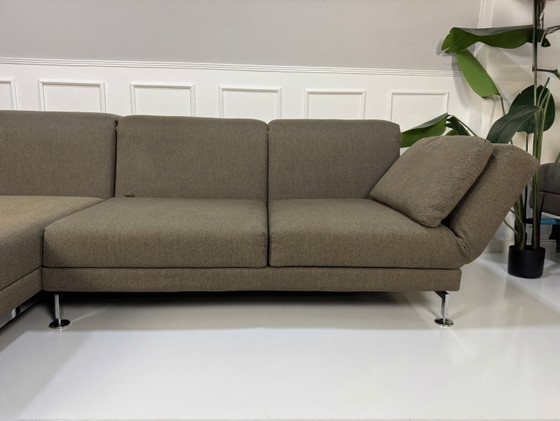 Image 1 of Brühl Moule Ecksofa Stoff Sofa Grau Braun Schlaffunktion