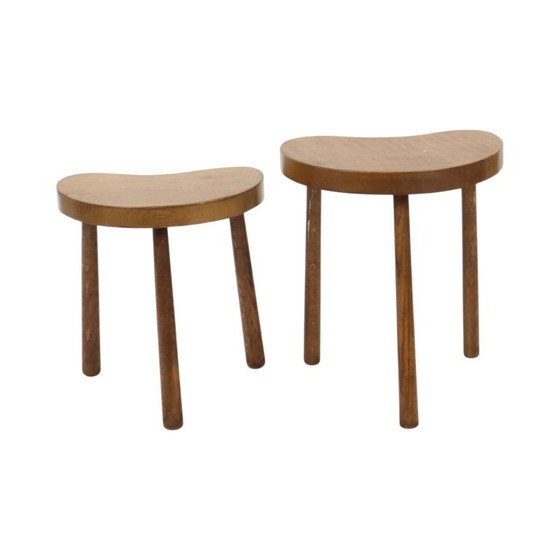 Sgabelli Vintage in Legno Tavolini a Nido a Forma di Rene Legno Massello – Wood (photo 9 of 16)