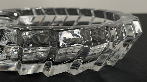 Image 1 of Cenicero en forma de concha Cristal de época