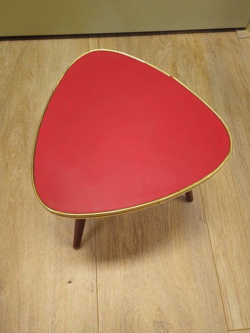 Vintage Plant Table Table Side Table Red