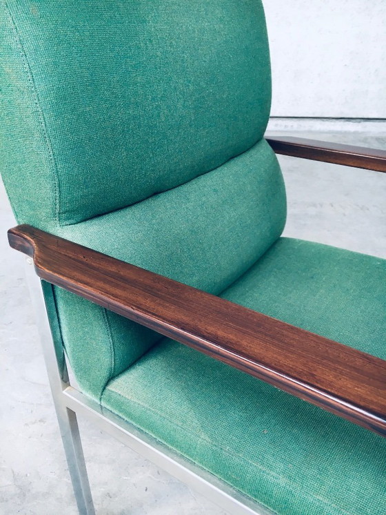 Image 1 of Midcentury Modern Design Pair of Office Arm Chairs by Brune, Germany 1960's