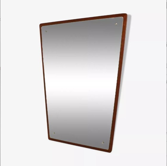 Image 1 of Espejo escandinavo de teca, Suecia, 1960, 72 x 38 cm