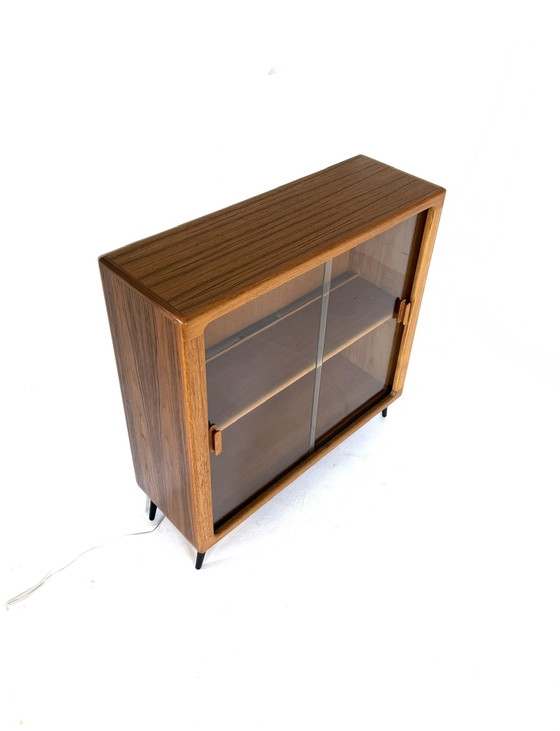 Image 1 of Vintage teak display cabinet, Dyrlund '80
