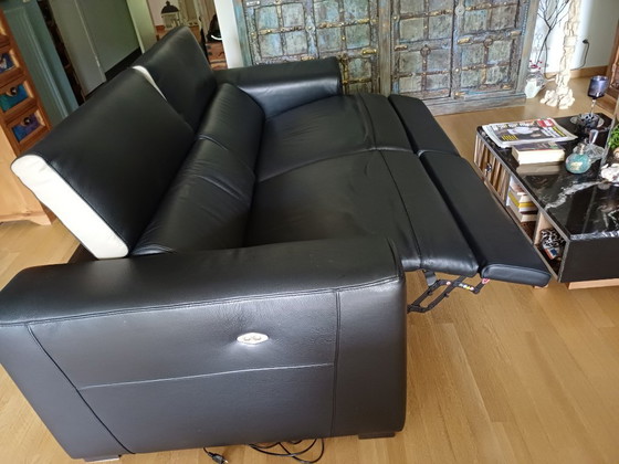 Divano 3 posti in pelle con 2 reclinabili a batteria – Divani 3 posti, Leather (photo 3 of 5)