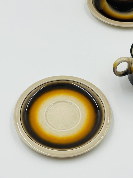 Set aus 4 Tassen und Untertassen von Iceland - Boch Belgien – Boch Frères, Geschirr, Ceramic (photo 11 of 13)