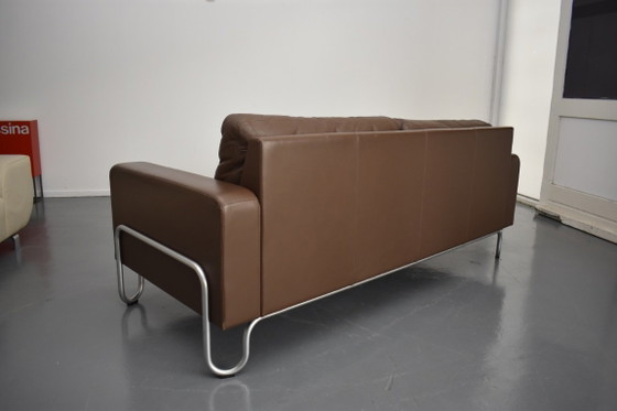 Prachtige Exclusieve Dutch Originals Gispen Design Bank – 3-5 zitsbanken, Leather, Metal (photo 5 of 18)