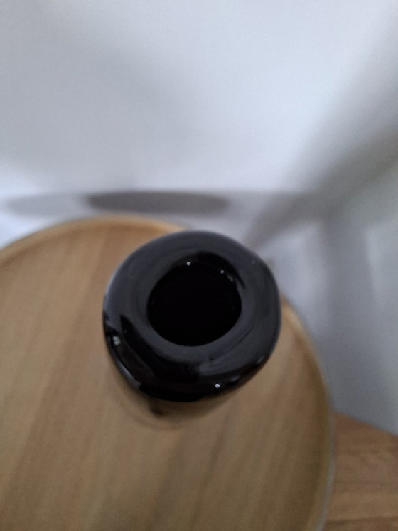 Image 1 of Vintage Murano "Evil Eye" Vase – Black/Red/White (35 cm)