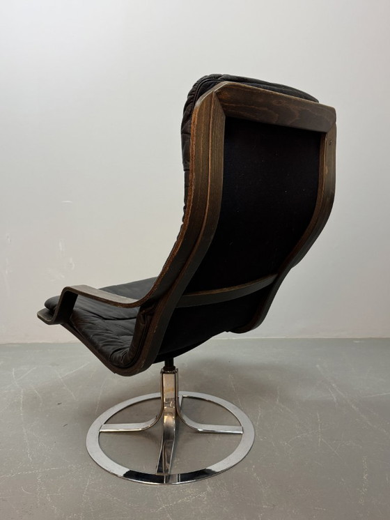 Image 1 of Sedia girevole Göte Möbler T213 dal design Mid-Century, Svezia, anni '70