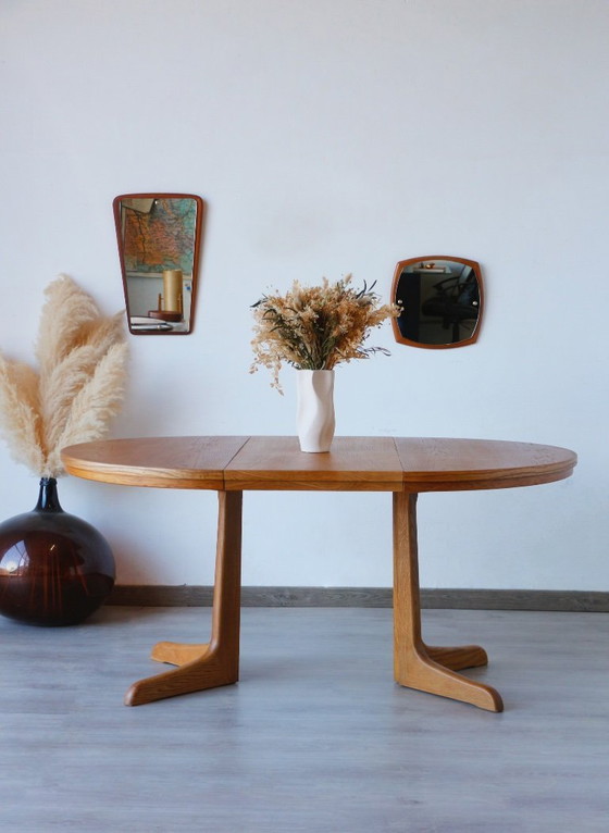 Image 1 of Extendable Vintage Oak Dining Table | Scandinavian Design