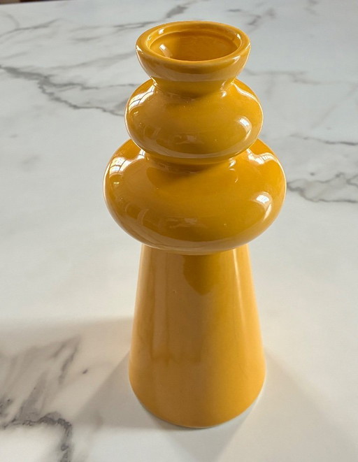 undulating ceramic vase