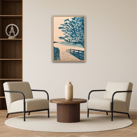 Image 1 of Tinte auf 400g Kraftpapier.  Format 70x50cm